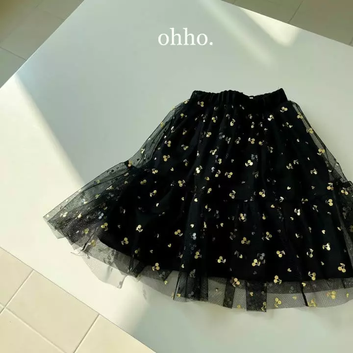 Ohho - Korean Children Fashion - #discoveringself - Cherry Tutu Skirt - 3
