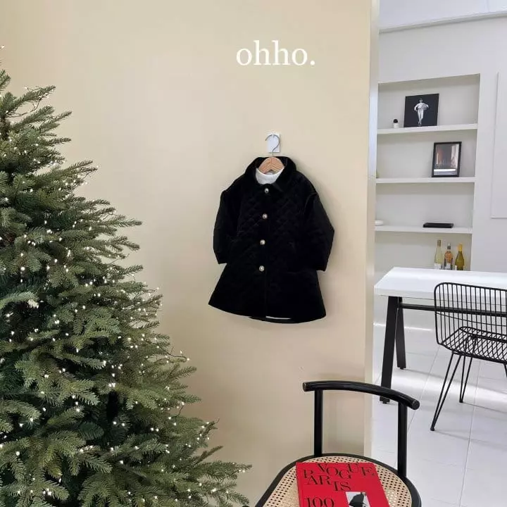 Ohho - Korean Children Fashion - #discoveringself - Velvet Quilting Coat