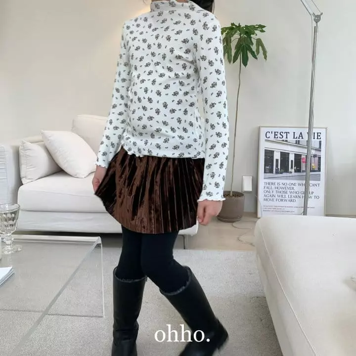 Ohho - Korean Children Fashion - #kidsstore - River Half Turtleneck Tee - 11