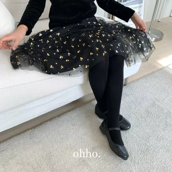 Ohho - Korean Children Fashion - #kidzfashiontrend - Cherry Tutu Skirt - 7