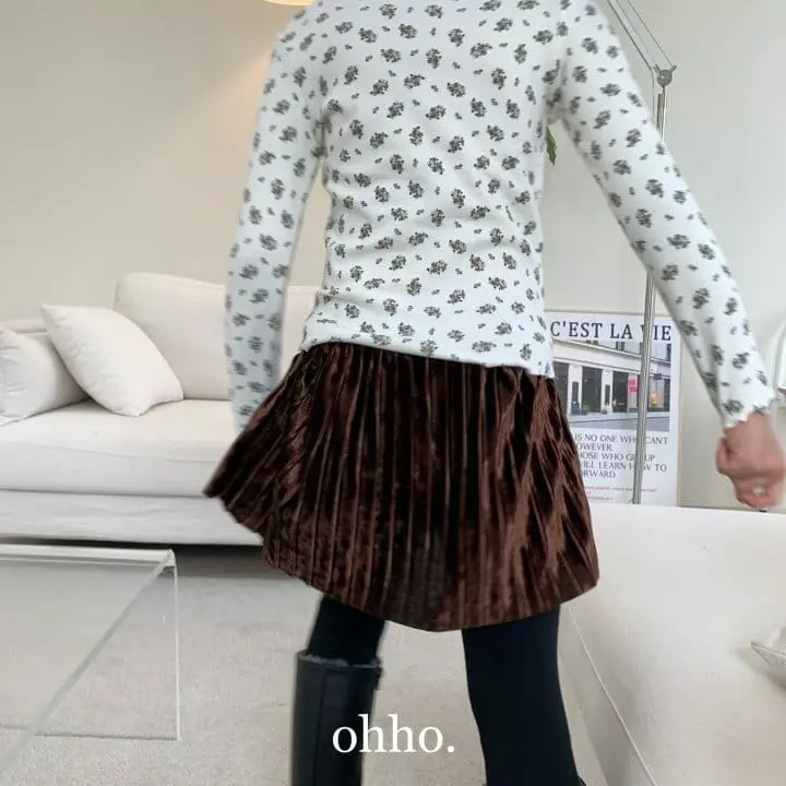 Ohho - Korean Children Fashion - #littlefashionista - Veloure Skirt Leggings - 11