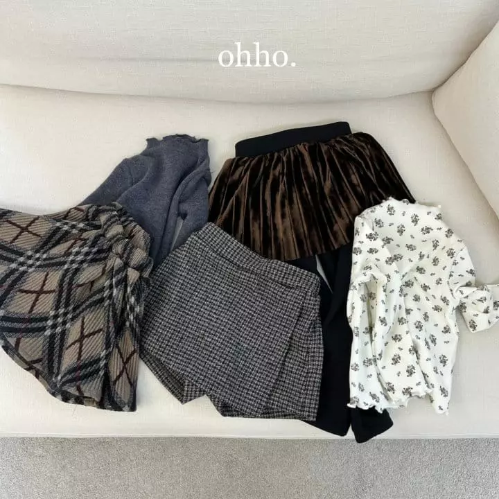 Ohho - Korean Children Fashion - #magicofchildhood - Veloure Skirt Leggings - 12