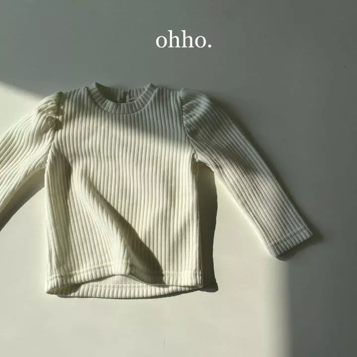 Ohho - Korean Children Fashion - #magicofchildhood - Veloure Puff Tee - 11