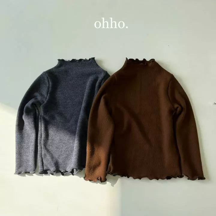 Ohho - Korean Children Fashion - #minifashionista - Warm Heat Half Neck Tee
