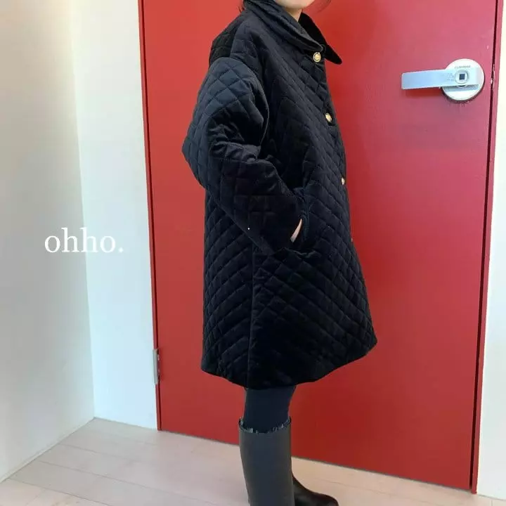 Ohho - Korean Children Fashion - #todddlerfashion - Velvet Quilting Coat - 11