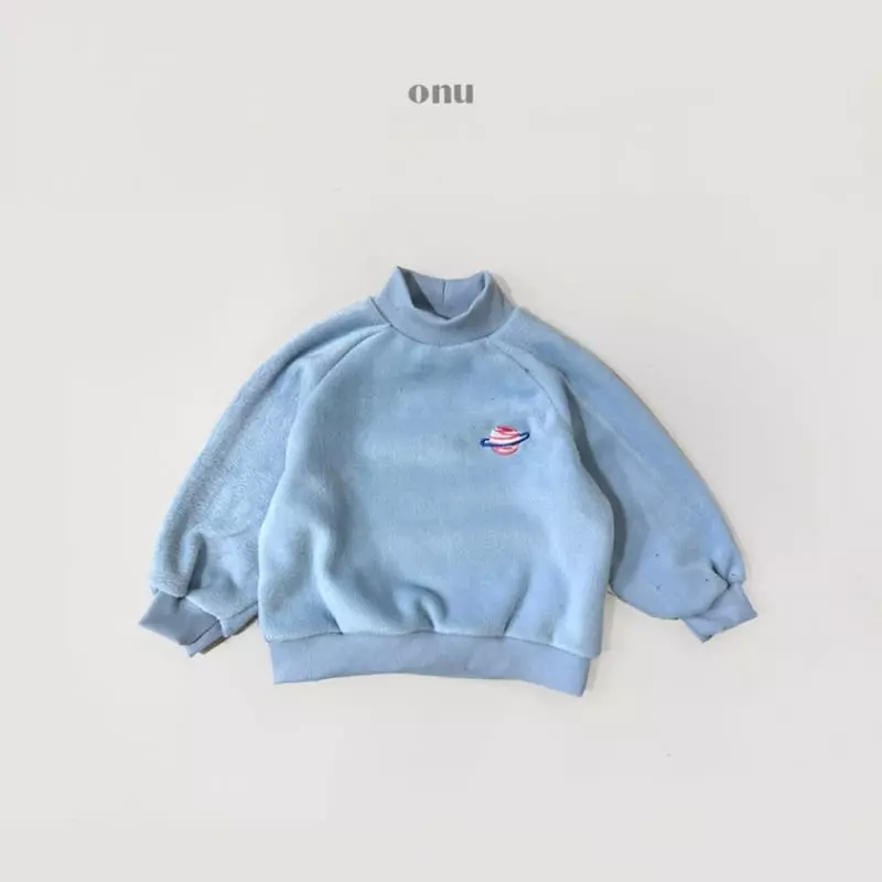 Onu - Korean Children Fashion - #Kfashion4kids - Planet Half Turtleneck Sweatshirt - 5