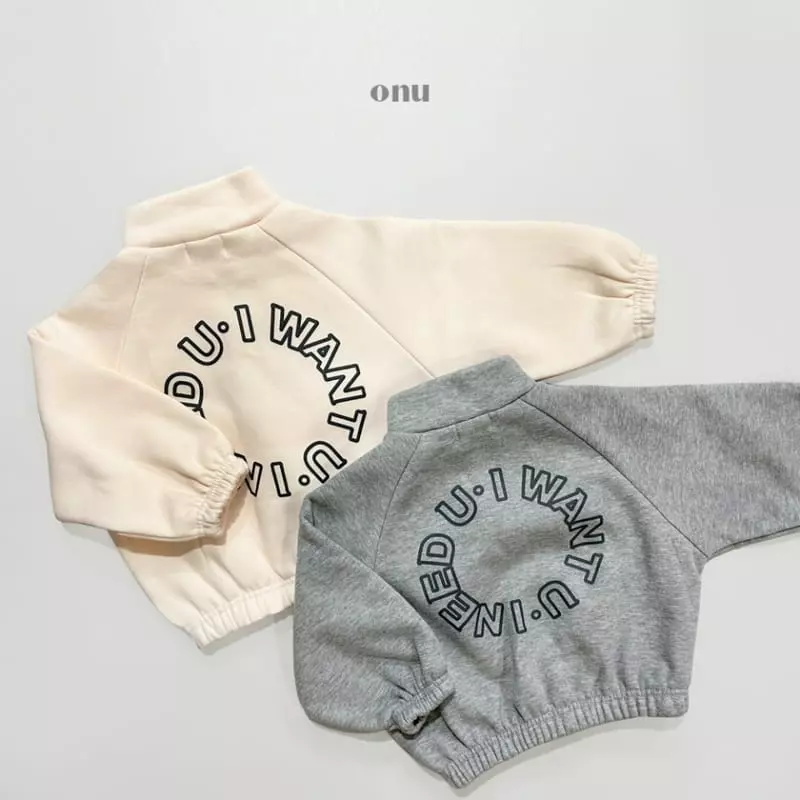 Onu - Korean Children Fashion - #Kfashion4kids - Want You Zip-up