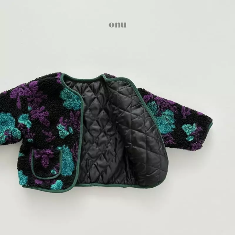 Onu - Korean Children Fashion - #stylishchildhood - Flower Fleece Jumper - 4