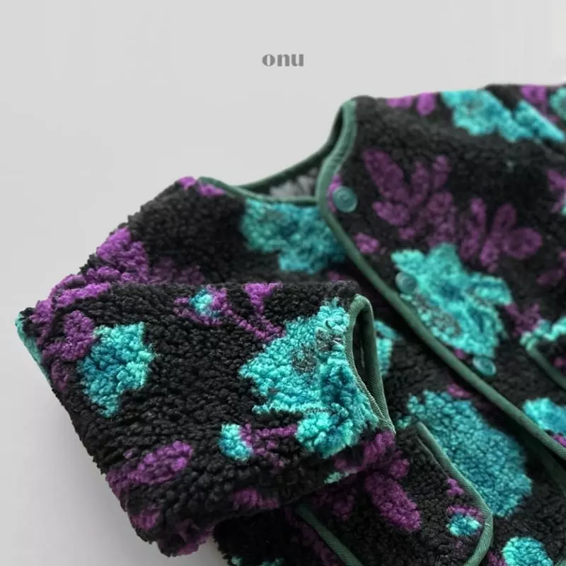 Onu - Korean Children Fashion - #childrensboutique - Flower Fleece Jumper - 5