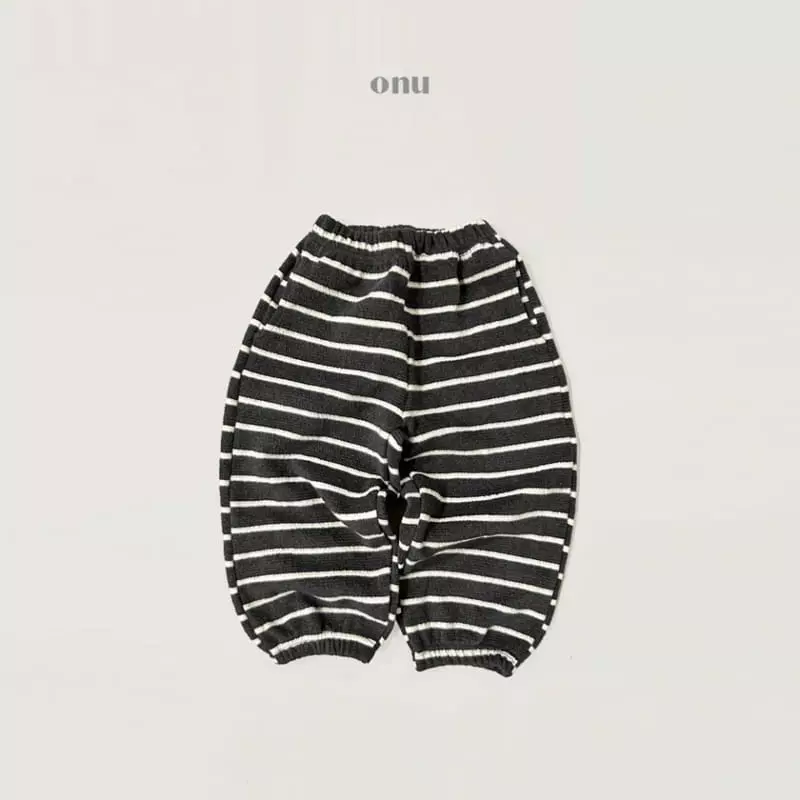 Onu - Korean Children Fashion - #childrensboutique - Stripes Pants - 3