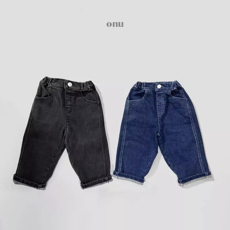 Onu - Korean Children Fashion - #designkidswear - Two Stripes Jeans - 5