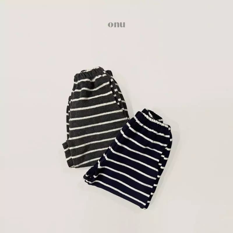Onu - Korean Children Fashion - #childrensboutique - Stripes Pants - 4
