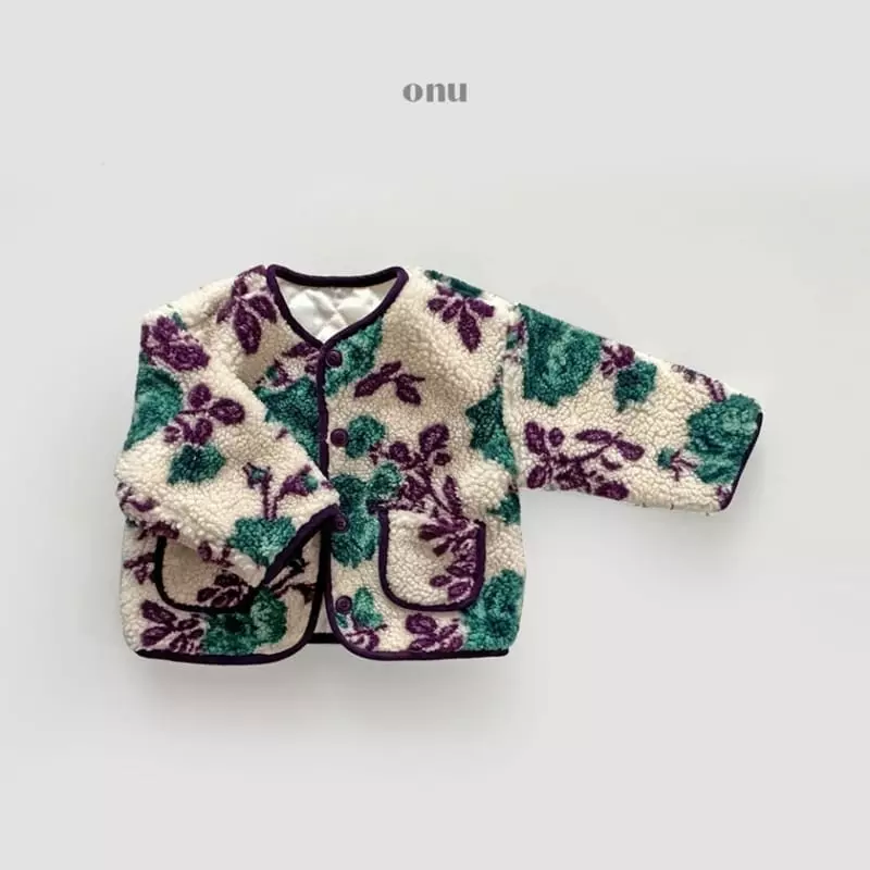 Onu - Korean Children Fashion - #kidsshorts - Flower Fleece Jumper - 9