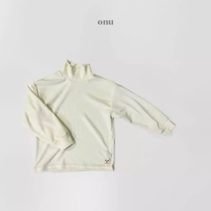 Onu - Korean Children Fashion - #kidsshorts - Lavel Turtleneck Tee