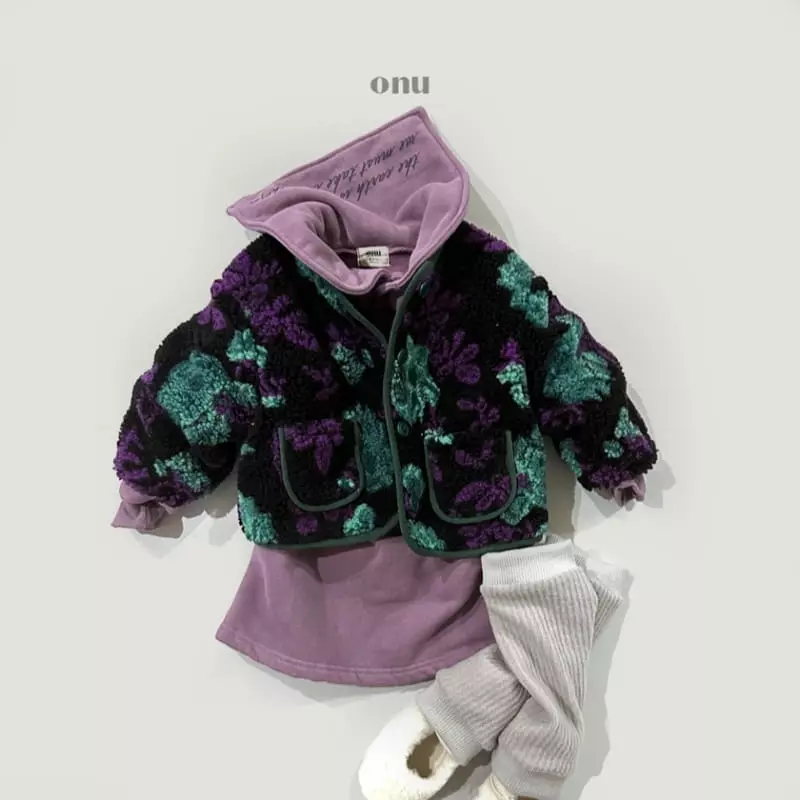 Onu - Korean Children Fashion - #kidsstore - Flower Fleece Jumper - 10