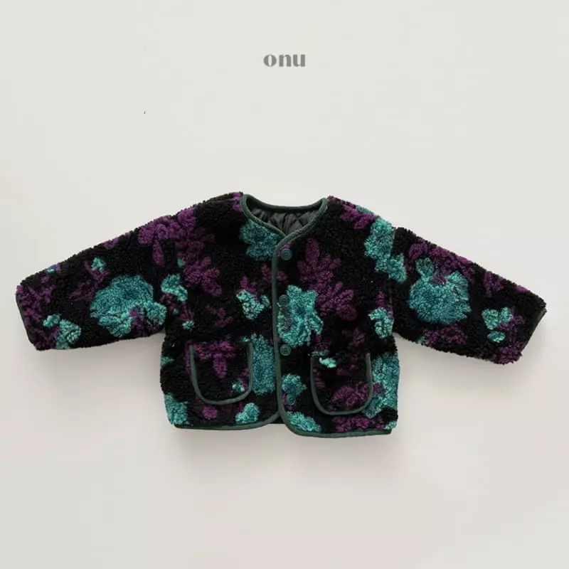 Onu - Korean Children Fashion - #stylishchildhood - Flower Fleece Jumper - 3