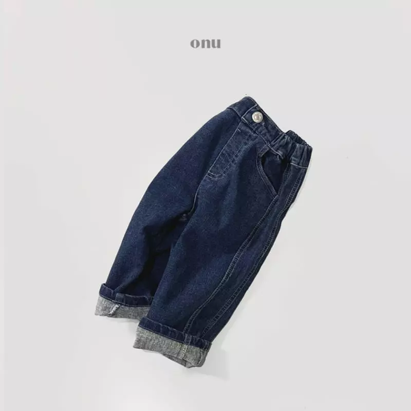 Onu - Korean Children Fashion - #toddlerclothing - Two Stripes Jeans