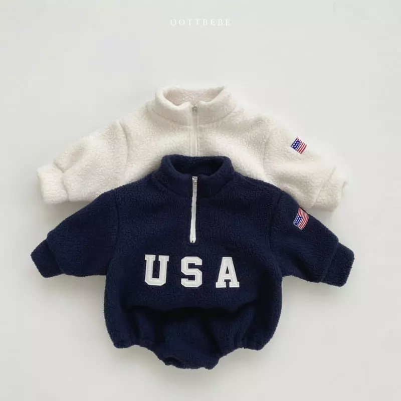 Oott Bebe - Korean Baby Fashion - #babyboutique - USA Anorak Bodysuit