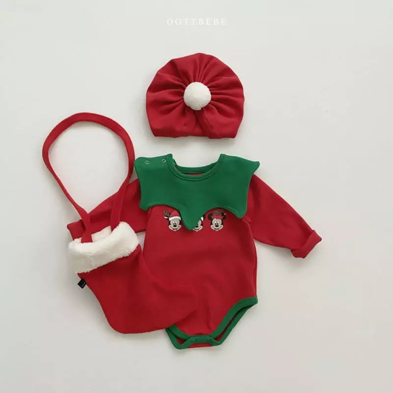 Oott Bebe - Korean Baby Fashion - #babyboutique - Christmas Bell Turban