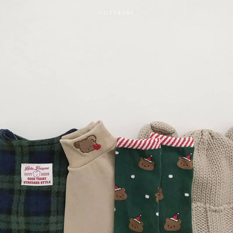 Oott Bebe - Korean Baby Fashion - #babyboutique - Merry Check Bodysuit - 9