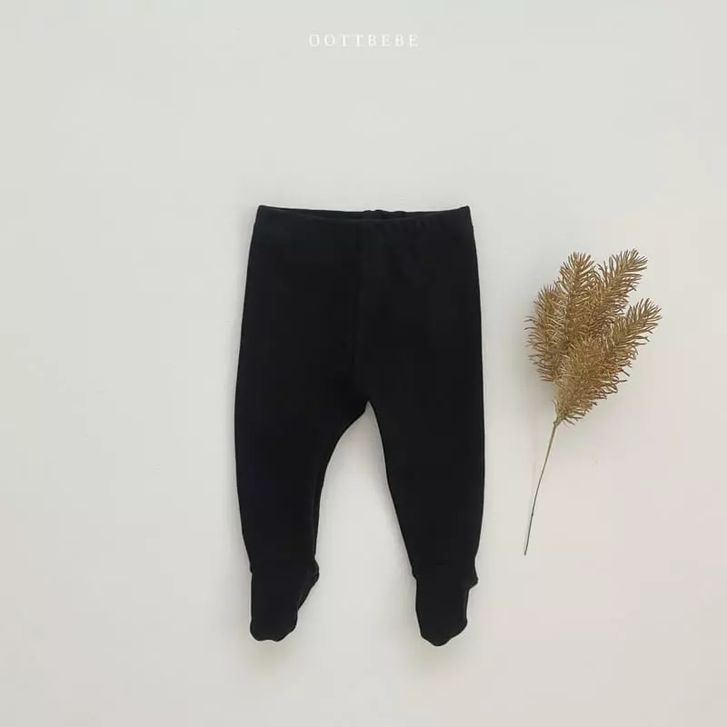 Oott Bebe - Korean Baby Fashion - #babyboutique - Baby Foot Leggings - 4