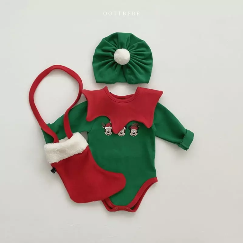 Oott Bebe - Korean Baby Fashion - #babyboutiqueclothing - Christmas Bell Turban - 2