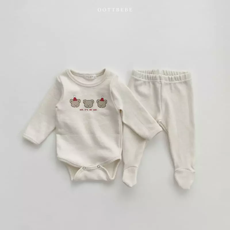 Oott Bebe - Korean Baby Fashion - #babyfashion - Winter Friends Bodysuit with Leggings