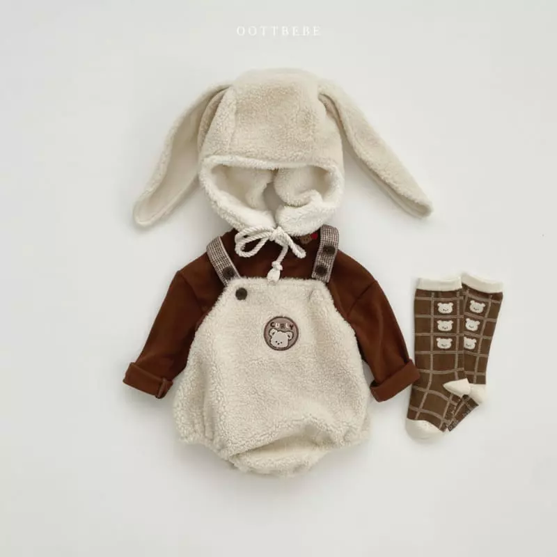 Oott Bebe - Korean Baby Fashion - #babyfever - Bbogle Poodle Dungarees - 2