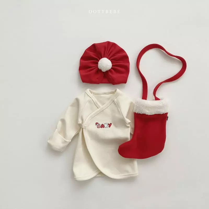 Oott Bebe - Korean Baby Fashion - #babyfever - Christmas Bell Turban - 5