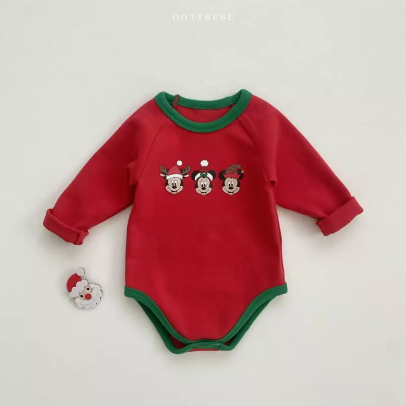 Oott Bebe - Korean Baby Fashion - #babyfever - Disney Santa Bodysuit