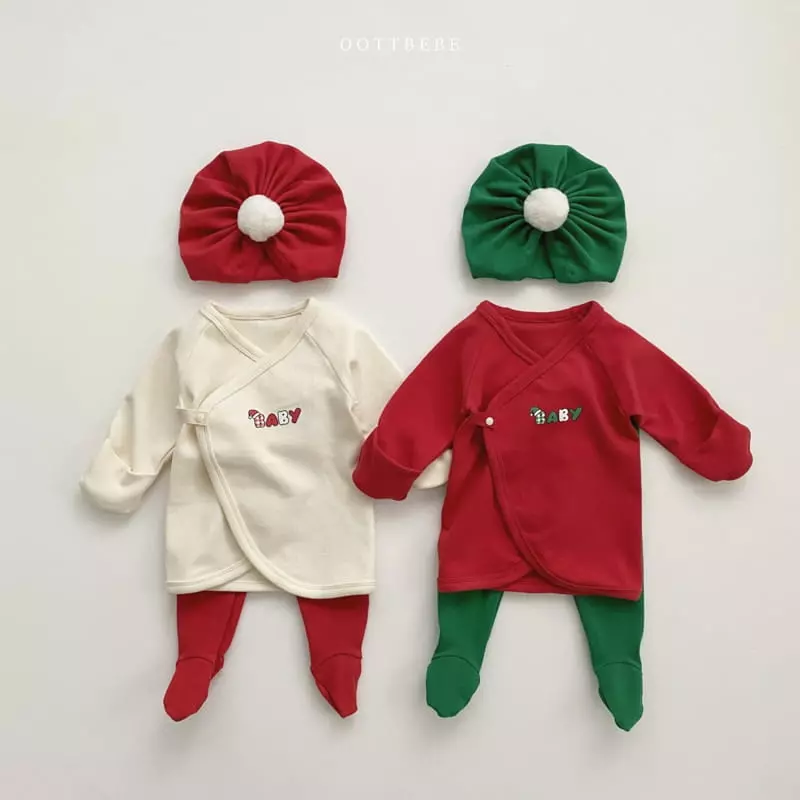 Oott Bebe - Korean Baby Fashion - #babylifestyle - Christmas Bell Turban - 7