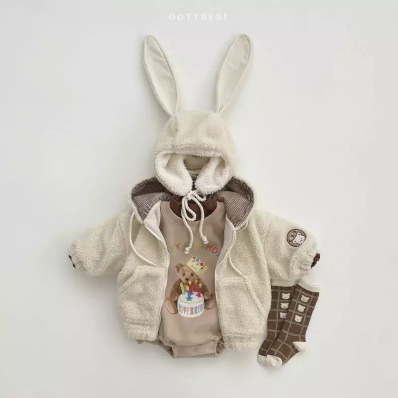 Oott Bebe - Korean Baby Fashion - #babylifestyle - Happy Birth Day Bodysuit - 9