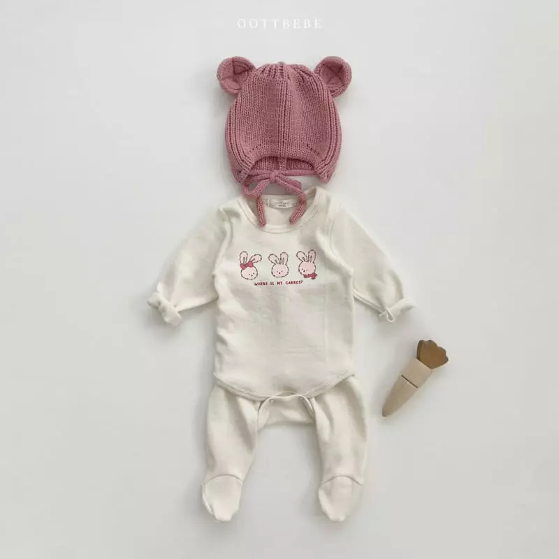 Oott Bebe - Korean Baby Fashion - #babyootd - Winter Friends Bodysuit with Leggings - 6