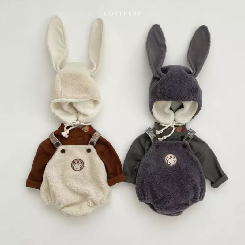 Oott Bebe - Korean Baby Fashion - #babyoutfit - Bbogle Poodle Dungarees - 7
