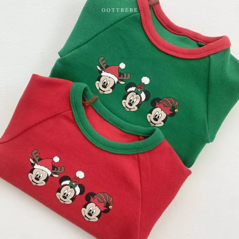 Oott Bebe - Korean Baby Fashion - #babyoutfit - Disney Santa Bodysuit - 6