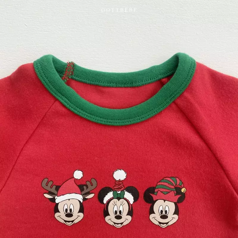 Oott Bebe - Korean Baby Fashion - #babyoutfit - Disney Santa Bodysuit - 7