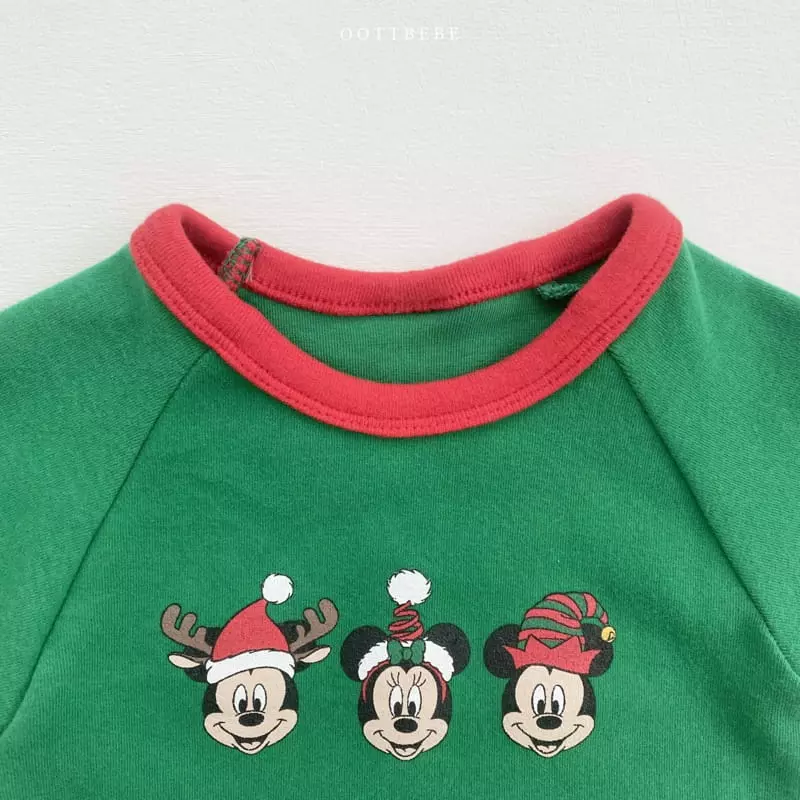 Oott Bebe - Korean Baby Fashion - #babywear - Disney Santa Bodysuit - 8