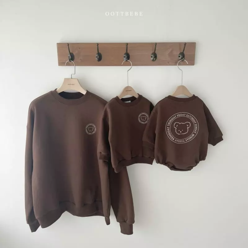 Oott Bebe - Korean Baby Fashion - #onlinebabyboutique - Week Sweatshirt Mom - 3