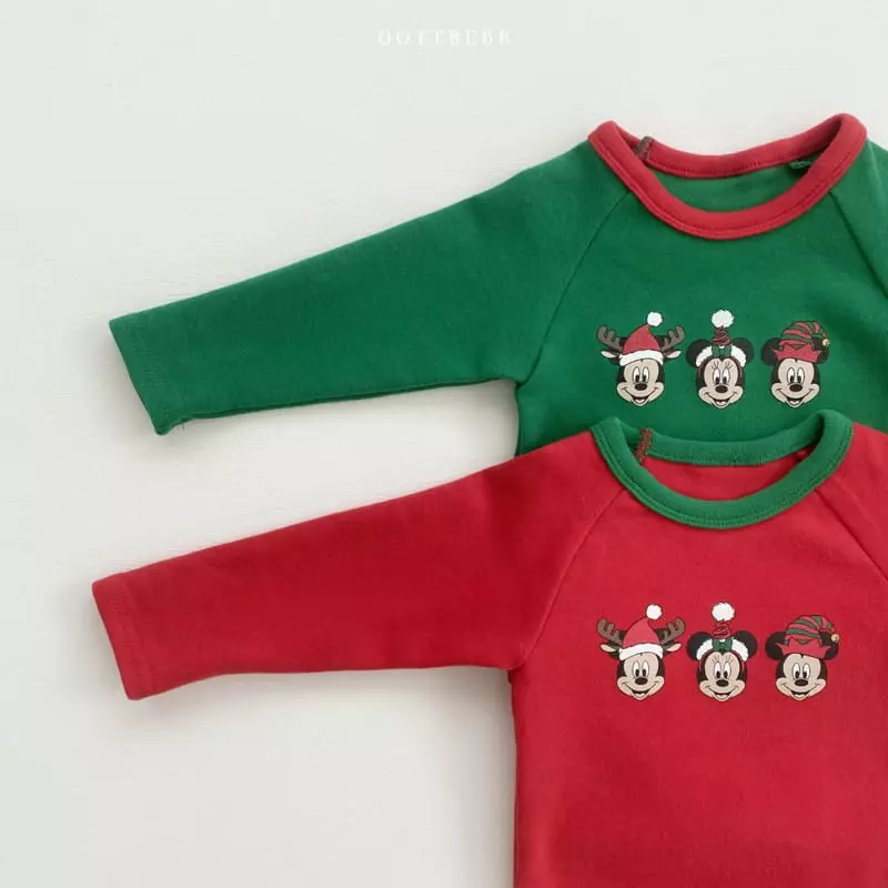 Oott Bebe - Korean Baby Fashion - #onlinebabyboutique - Disney Santa Bodysuit - 9