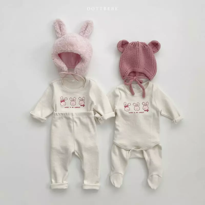 Oott Bebe - Korean Baby Fashion - #onlinebabyboutique - Winter Friends Bodysuit with Leggings - 10