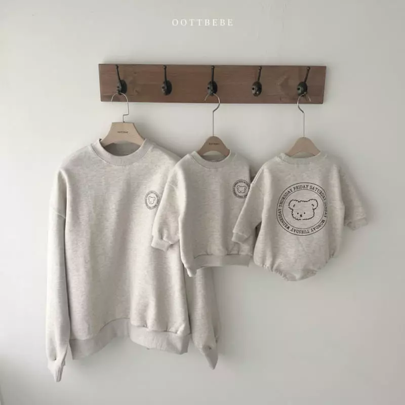 Oott Bebe - Korean Baby Fashion - #onlinebabyboutique - Week Sweatshirt Mom - 4