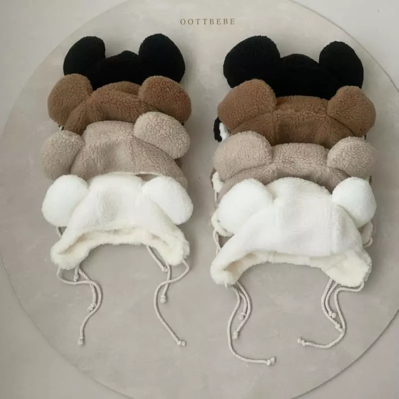 Oott Bebe - Korean Baby Fashion - #onlinebabyshop - Bear Hat with Mom - 2