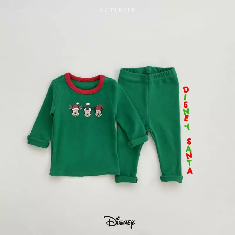Oott Bebe - Korean Children Fashion - #Kfashion4kids - Disney Santa Easywear Set - 5