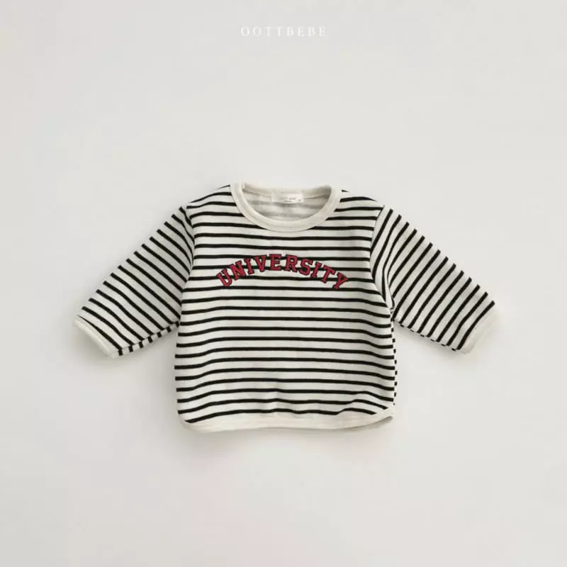 Oott Bebe - Korean Children Fashion - #childofig - Uni Piping Sweatshirt - 9