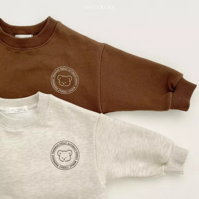 Oott Bebe - Korean Children Fashion - #childofig - Week Sweatshirt - 6