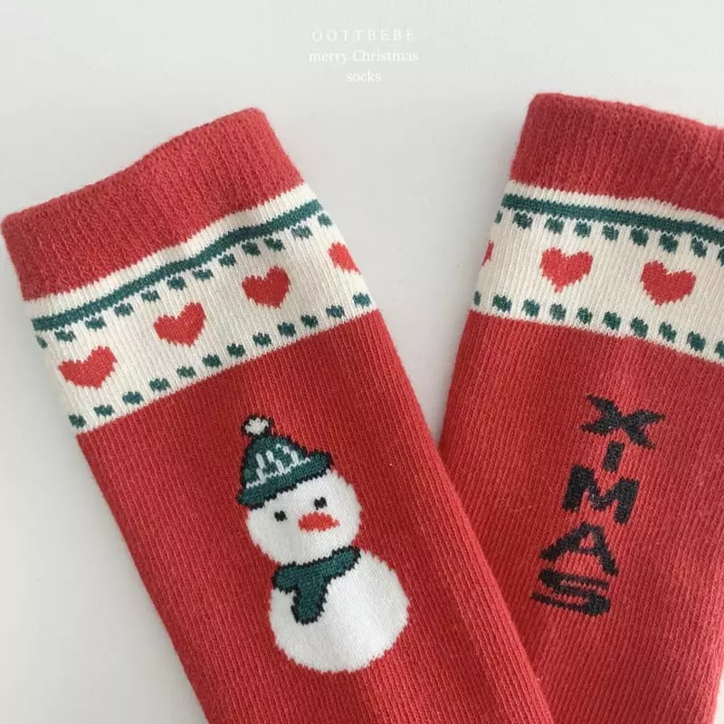 Oott Bebe - Korean Children Fashion - #childofig - Santa Bear Knee Socks - 6