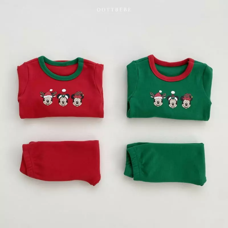 Oott Bebe - Korean Children Fashion - #childofig - Disney Santa Easywear Set - 11
