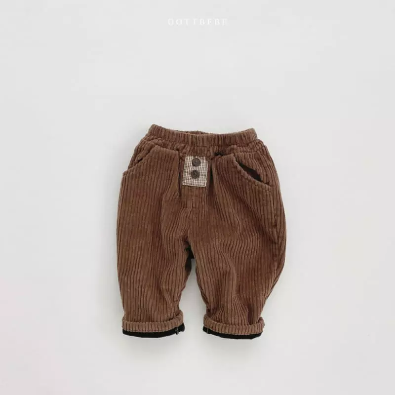 Oott Bebe - Korean Children Fashion - #childrensboutique - Big Corduroy Pants - 6