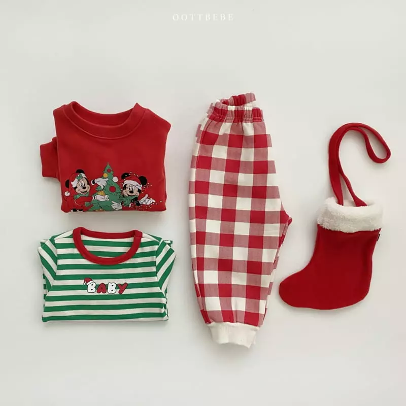 Oott Bebe - Korean Children Fashion - #childrensboutique - Happy Check Pants - 9