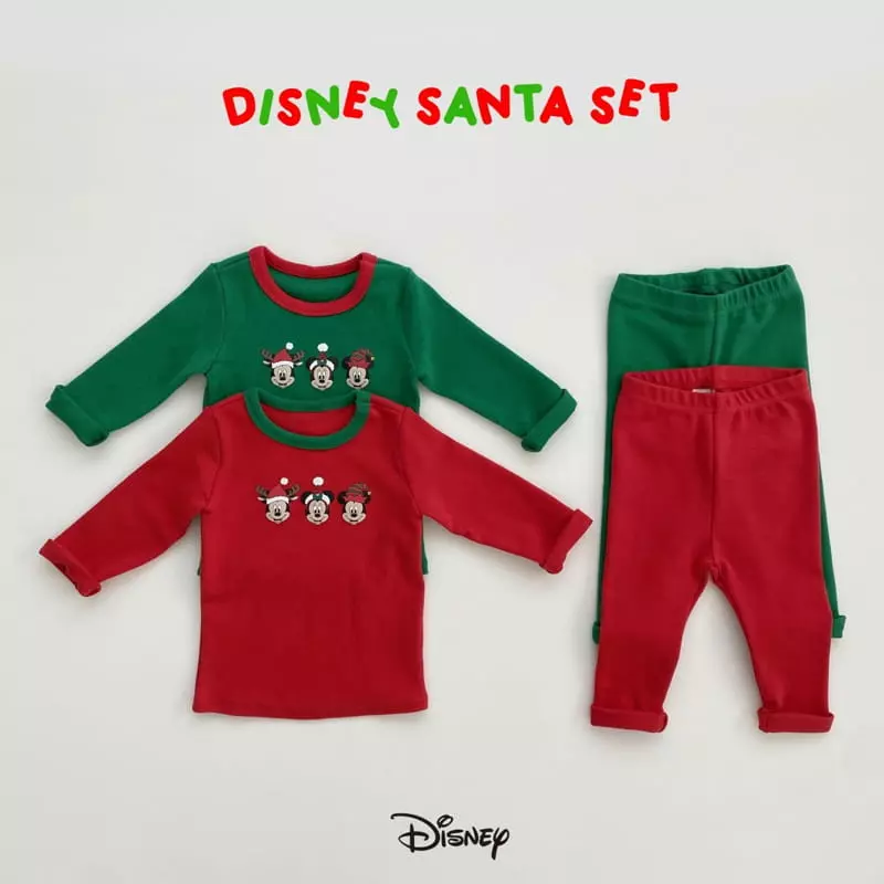 Oott Bebe - Korean Children Fashion - #childrensboutique - Disney Santa Easywear Set - 12